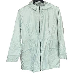 Kirkland Signature Hooded Lightweight Windbreaker Rain Jacket Green